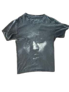 Pop Smoke Faith Album Vintage T-Shirt The Smoke Will Never Clear Charcoal Size S
